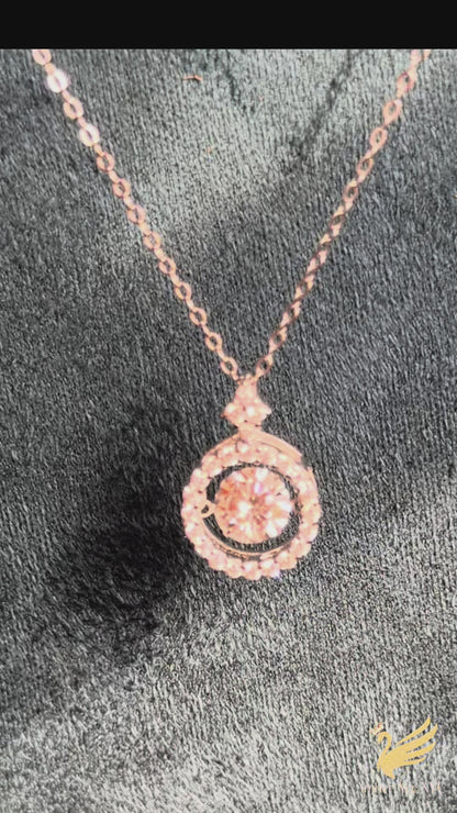 Radiant Halo Pendant Necklace